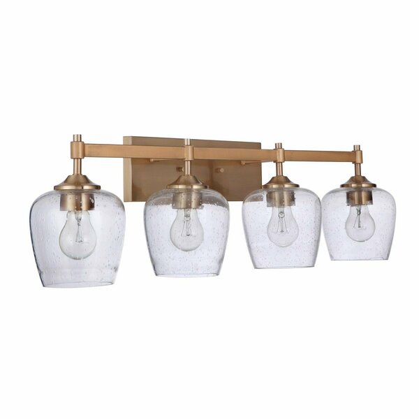 Craftmade stellen 4 Light Vanity in satin Brass 12430sB4